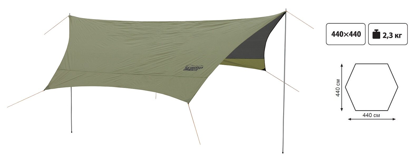    Tramp Lite tent green