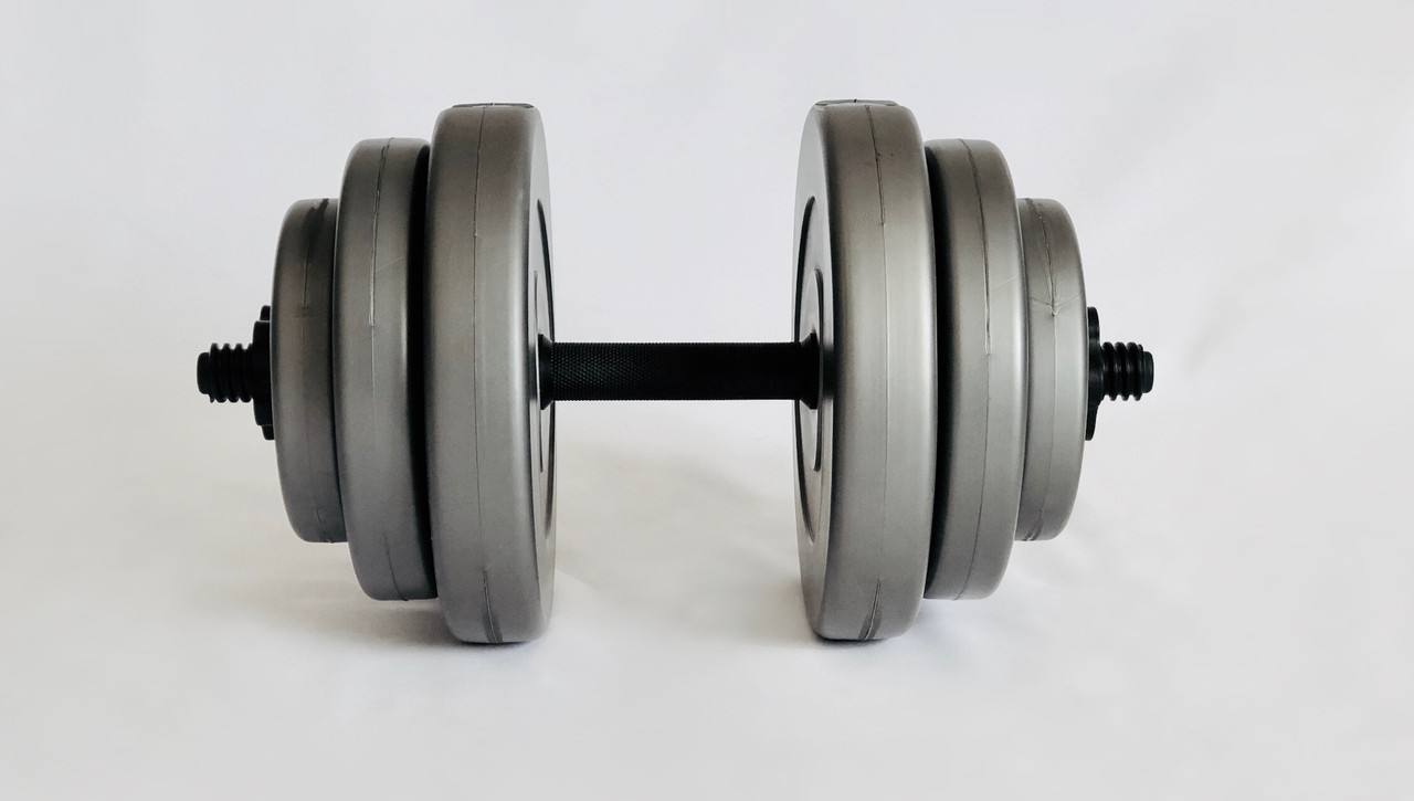 Гантель 18кг GREY (01018G) Гантель 18кг GREY (01018G)