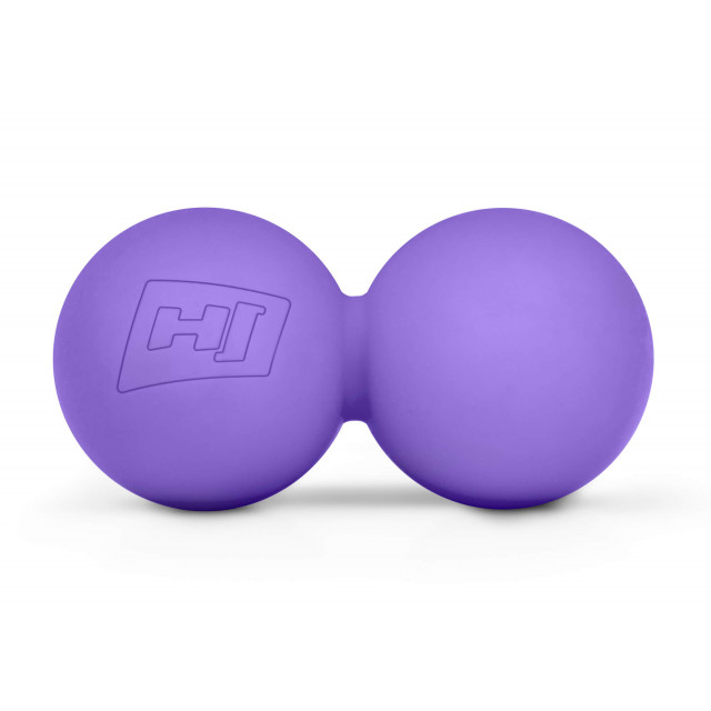 Силіконовий масажний подвійний м'яч 63 мм HS-S063DMB violet