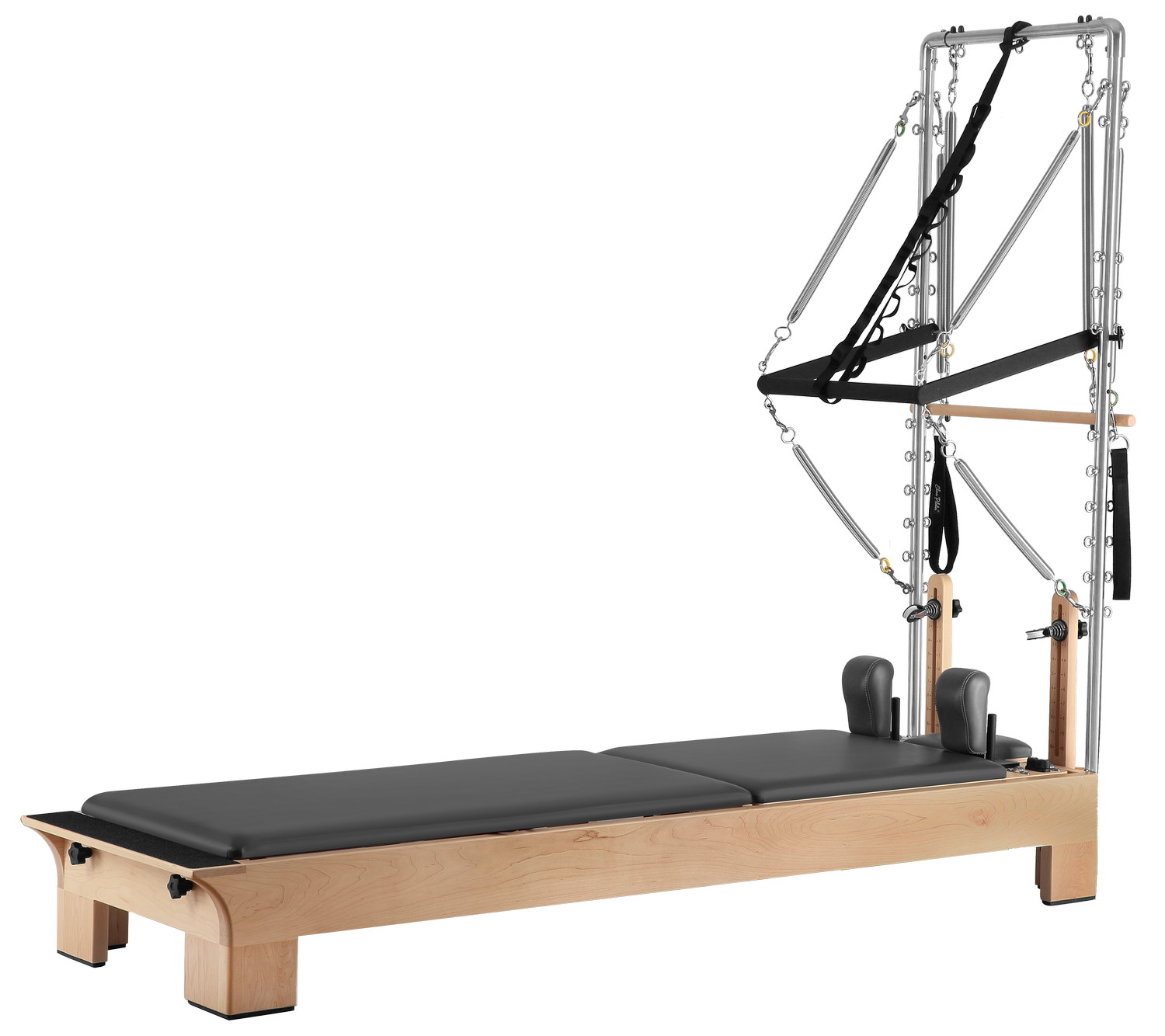 Classical wood reformer with half trapeze