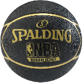 ' Spalding NBA Highlight Black/Gold Size 7 HGLT BLK/GLD 7