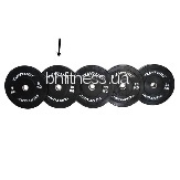    Tunturi Bumper Plate 10 kg Black ( 50 mm) 14TUSCF057