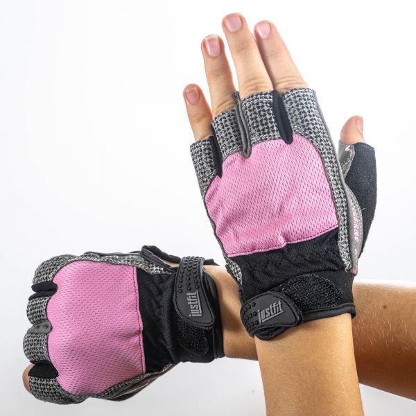 Перчатки для фитнеса сетка JF-S3 Pink