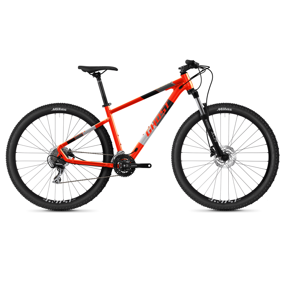 Велосипед Ghost Kato Essential 29" рама S, оранжево-черный, 2021