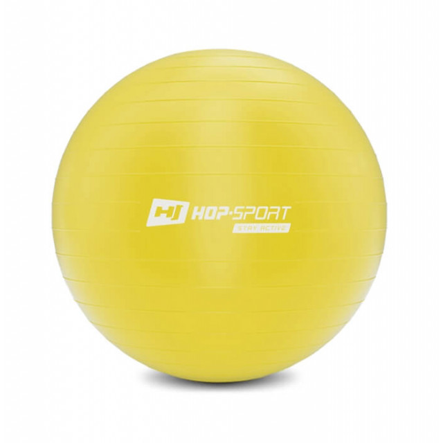 Фітбол Hop-Sport 55cm HS-R055YB yellow + насос