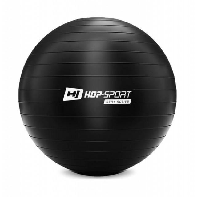 Фітбол Hop-Sport 75cm HS-R075YB black + насос