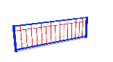 Ограда металлическая Kidigo VMOM011