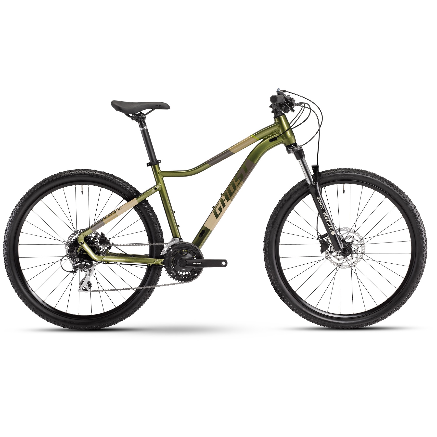 Велосипед Ghost Lanao Essential 27,5", рама M, зелёный, 2021