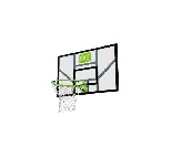 Баскетбольний щит Galaxy Exit Toys з кільцем і сіткою 46.40.20.00