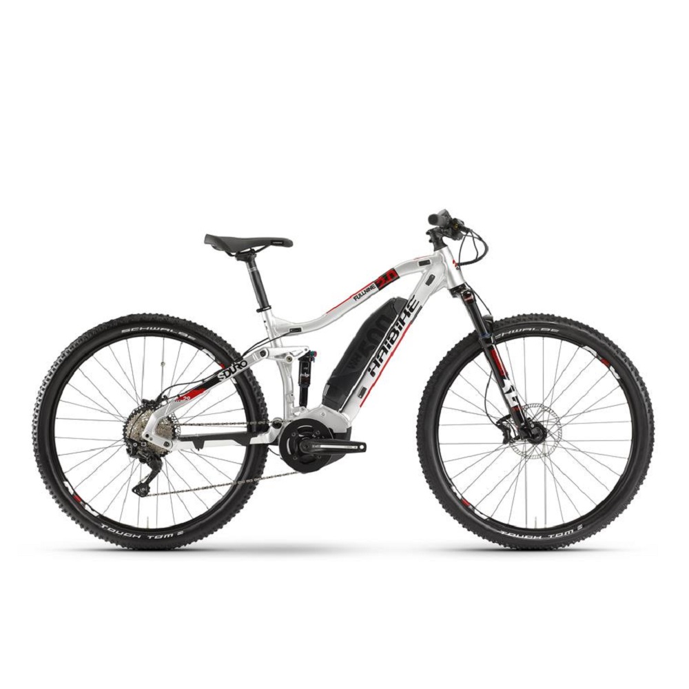 Электровелосипед Haibike SDURO FullNine 2.0 500Wh 10 s. Deore 29", рама М, серебристо-красно-черный, 2020