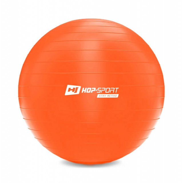 Фітбол Hop-Sport 65cm HS-R065YB orange + насос