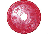 ЅТ520-1 Диск пластик червоний InterAtletika Ф26мм - 0,5 кг