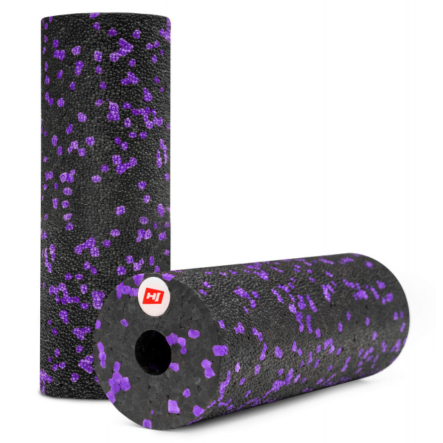 Міні масажний ролик HS-P015YG EPP 15 см violet/black