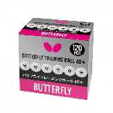 Мячи для настольного тенниса Butterfly Training Ball 40+ 120 шт