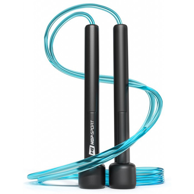 Скакалка Hop-Sport Crossfit NEW з пластиковими ручками HS-P025JR blue