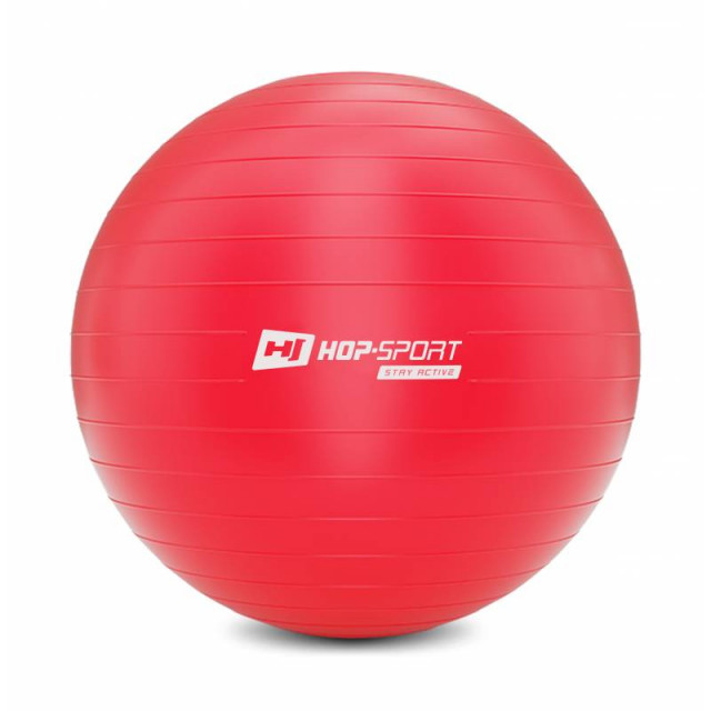 Фітбол Hop-Sport 75cm HS-R075YB red + насос