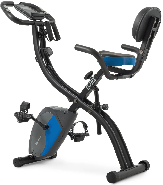Велотренажер магнітний з еспандерами Hop-Sport HS-3010X Grix Blue