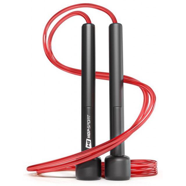 Скакалка Hop-Sport Crossfit NEW з пластиковими ручками HS-P025JR red